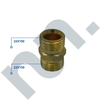 RACCORD LAITON MALE 22X150