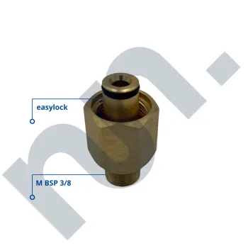 RACCORD LAITON FEMELLE EASYLOCK - MALE BSP 3/8