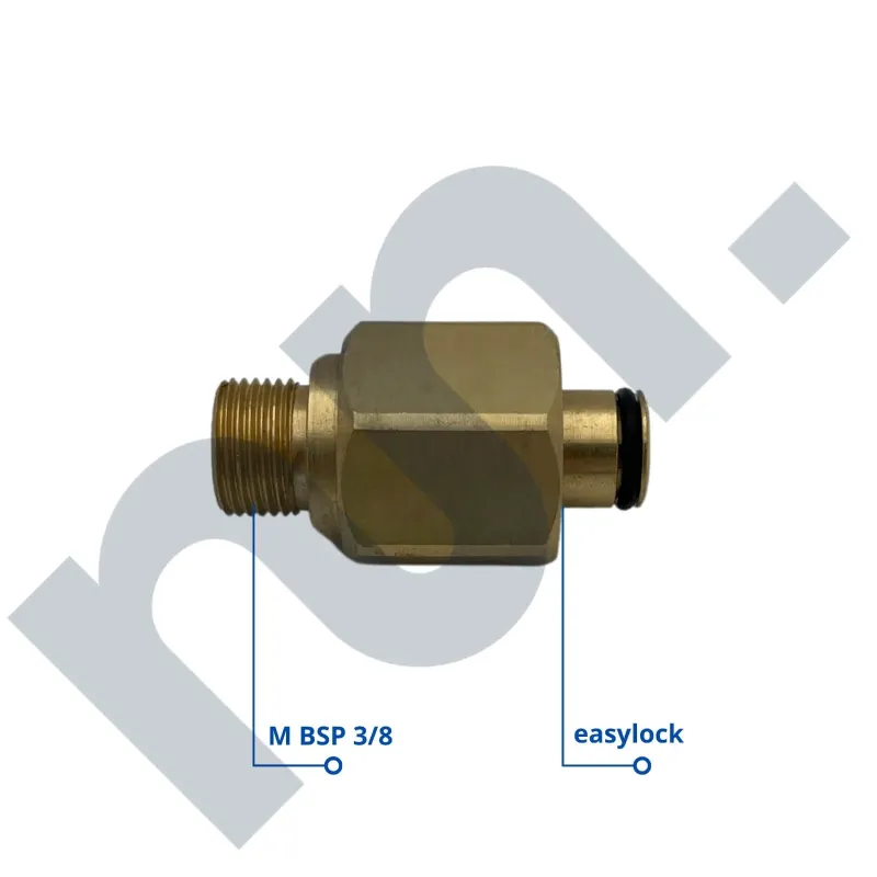 RACCORD LAITON FEMELLE EASYLOCK - MALE BSP 3/8