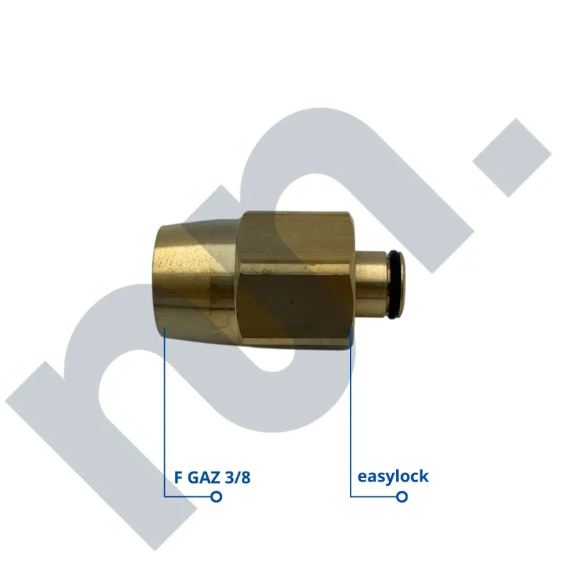RACCORD LAITON FEMELLE EASYLOCK - FEMELLE GAZ 3/8