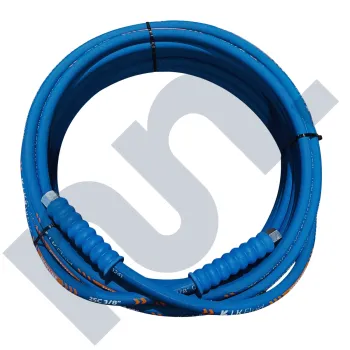 Flexible HP 2SC lavage bleu 3/8 DN10 femelle BSP 3/8