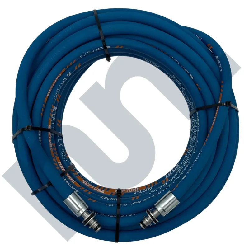 Flexible HP 2SC lavage bleu 5/16 DN8 EKL11 Inox