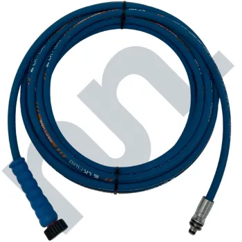 Flexible HP 1SN lavage bleu 1/4 DN6 femelle 22X150 / EKL11 Inox