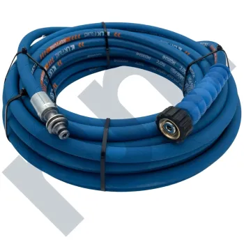 Flexible HP 2SC lavage bleu 5/16 DN8 femelle 22X150 / EKL11 Inox