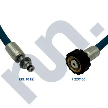 Flexible HP 1SN lavage bleu 1/4 DN6 femelle 22X150 / EKL10 EZ
