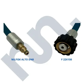 Flexible HP 1SN lavage bleu 1/4 DN6 femelle 22X150 / NILFISK ALTO DN8