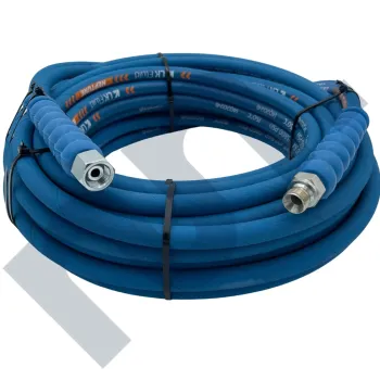 Flexible HP 2SC lavage bleu 5/16 DN8 femelle BSP 3/8 / mâle BSP 3/8