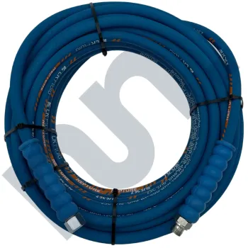 Flexible HP 2SC lavage bleu 5/16 DN8 femelle BSP 3/8 / mâle BSP 3/8