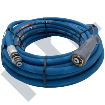 Flexible HP 2SC lavage bleu 5/16 DN8 femelle easylock / EKL 11 Inox