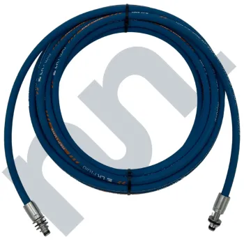 Flexible HP 1SN lavage bleu 1/4 DN6 EKL11 Inox