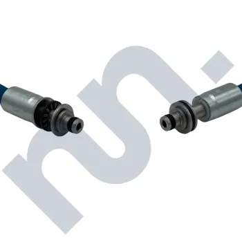 Flexible HP 1SN lavage bleu 1/4 DN6 EKL10 Inox