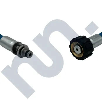 Flexible HP 1SN lavage bleu 1/4 DN6 femelle 22X150 / EKL11 Inox