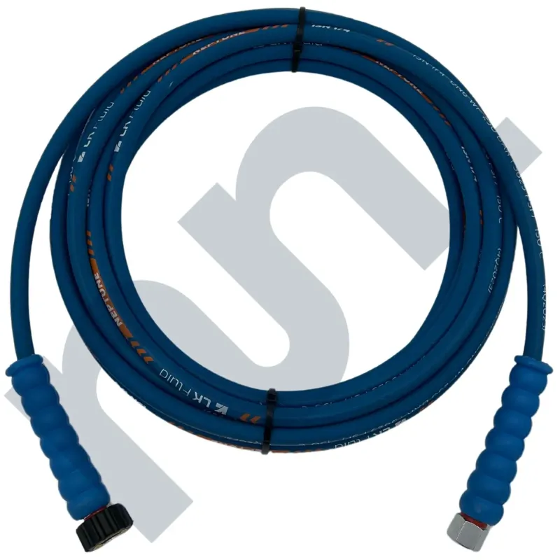 Flexible HP 1SN lavage bleu 1/4 DN6 femelle BSP 3/8 / femelle M22X150