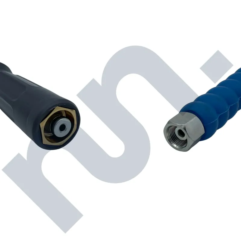 Flexible HP 1SN lavage bleu 1/4 DN6 femelle BSP 3/8 / easylock