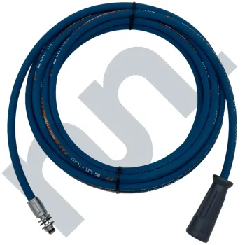 Flexible HP 1SN lavage bleu 1/4 DN6 femelle easylock / EKL 11 Inox