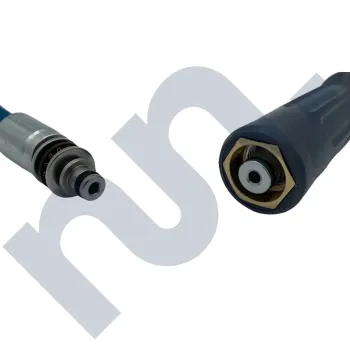 Flexible HP 1SN lavage bleu 1/4 DN6 femelle easylock / EKL 11 Inox