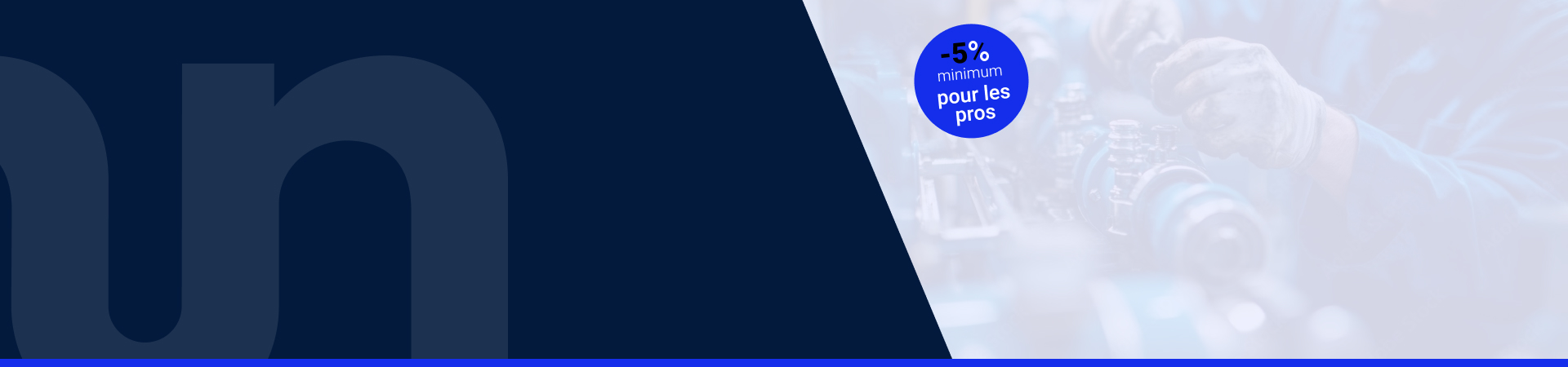 <p><strong>Connectez-vous pour découvrir vos <u>tarifs exclusifs</u> !</strong></p><p>Professionnels : profitez de <strong>–5% minimum</strong></p><p>de remise sur vos achats.</p><p><br /></p>